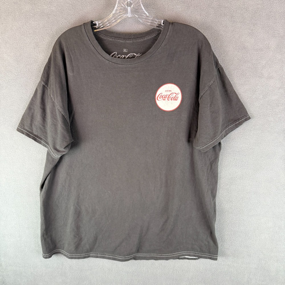 Coca-Cola Mens T Shirt Cowboy Mighty Refreshing Thirst Stops Here Size XL