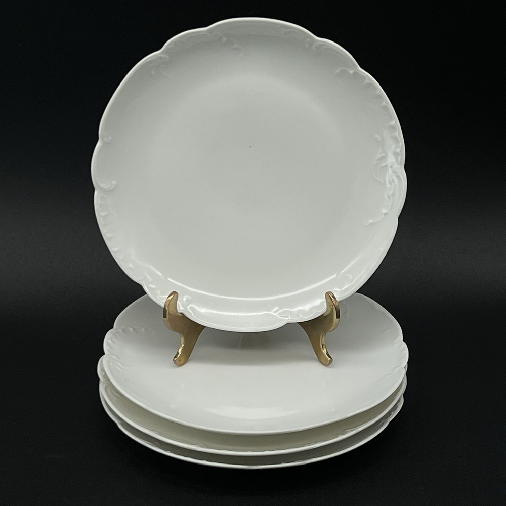 Vtg Haviland Set Of 4 Porcelain Bread And Butter Plates 6” France
