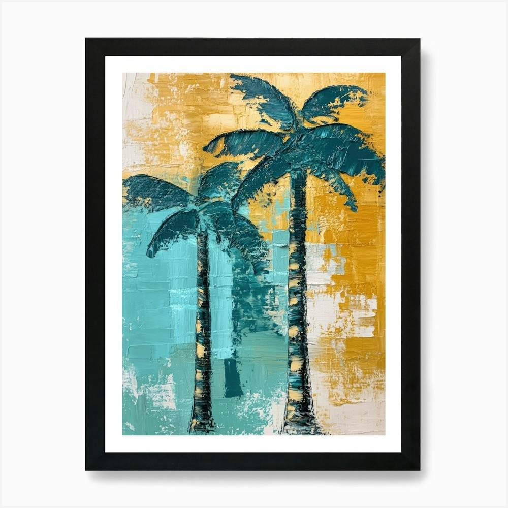 Palm Trees 89 Framed Art Print Canvas Wall Decor Picture  