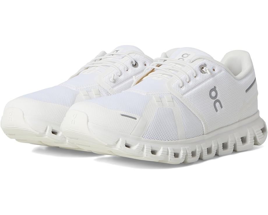 (Authentic) On Men's Cloud 6 Running Shoes, White | White, Medium, New
