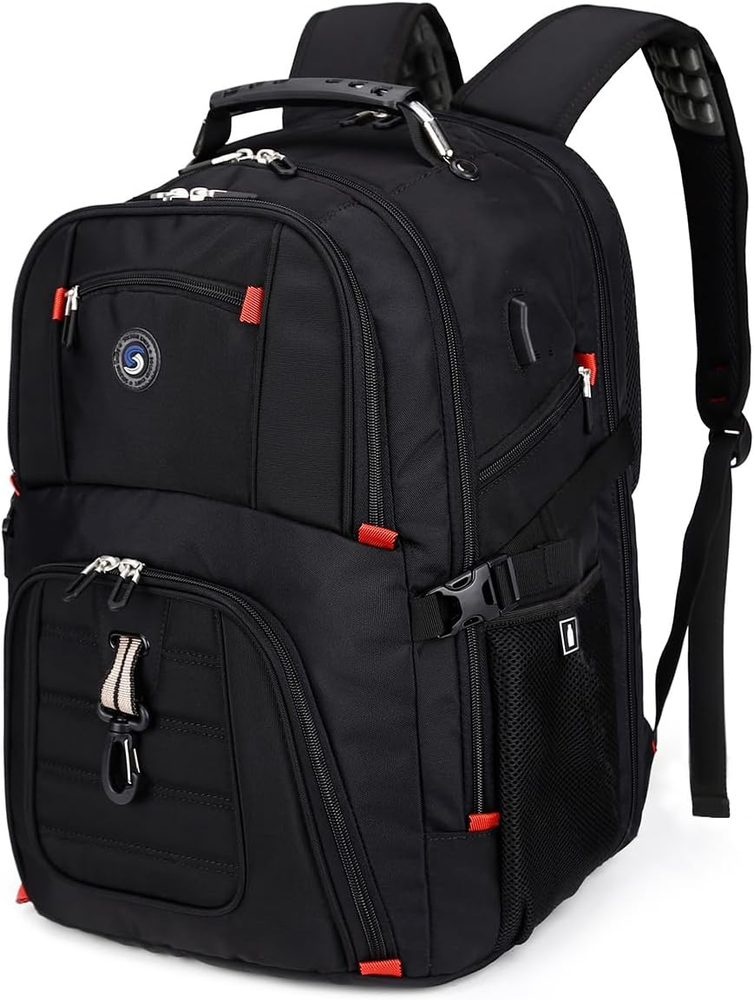 Extra Large 50L Travel Laptop Backpack with USB Charging Port for College and High School