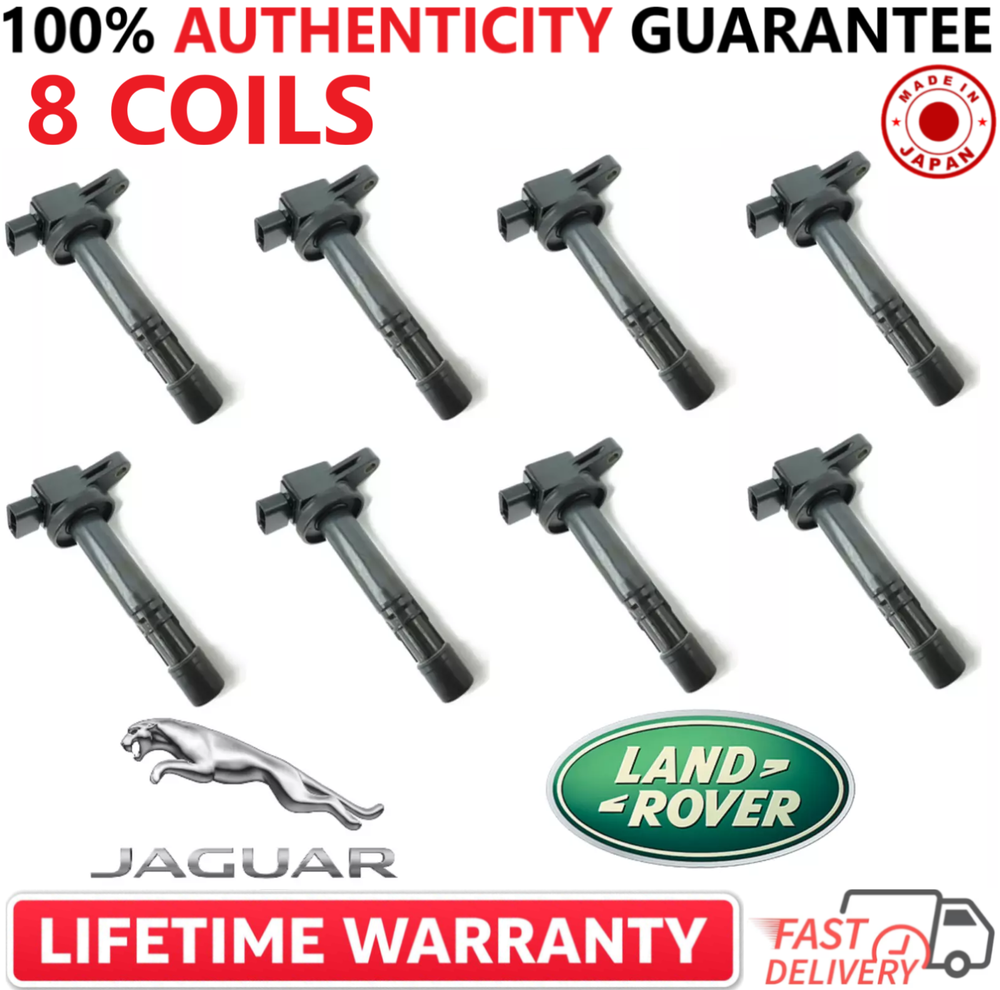 x8 OEM GENUINE DENSO 2W93-12A366-AB Ignition Coils For 2002-2010 Jaguar 4.2L V8