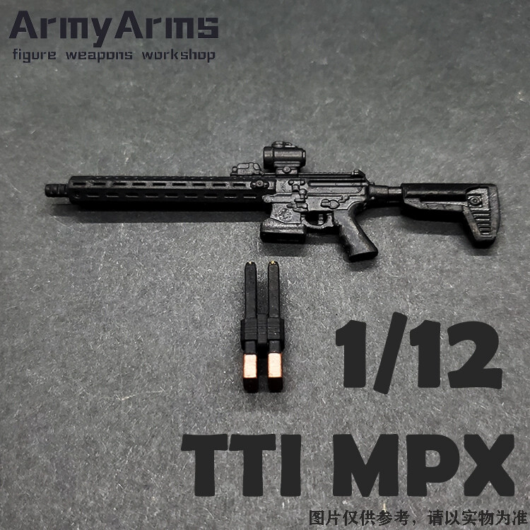 1/12 Scale Zoom3 TTI MPX Gun Weapon Scene Accessory for 6'' Figma Action Figure