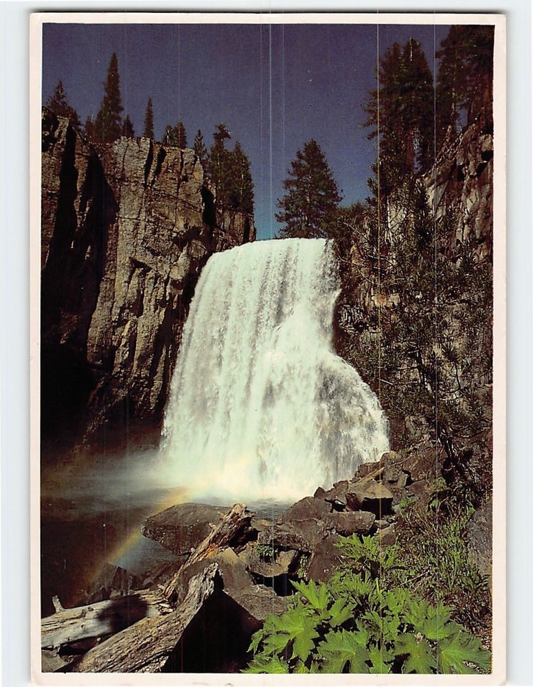 Postcard Rainbow Falls Middle Fork of the San Joaquin River USA