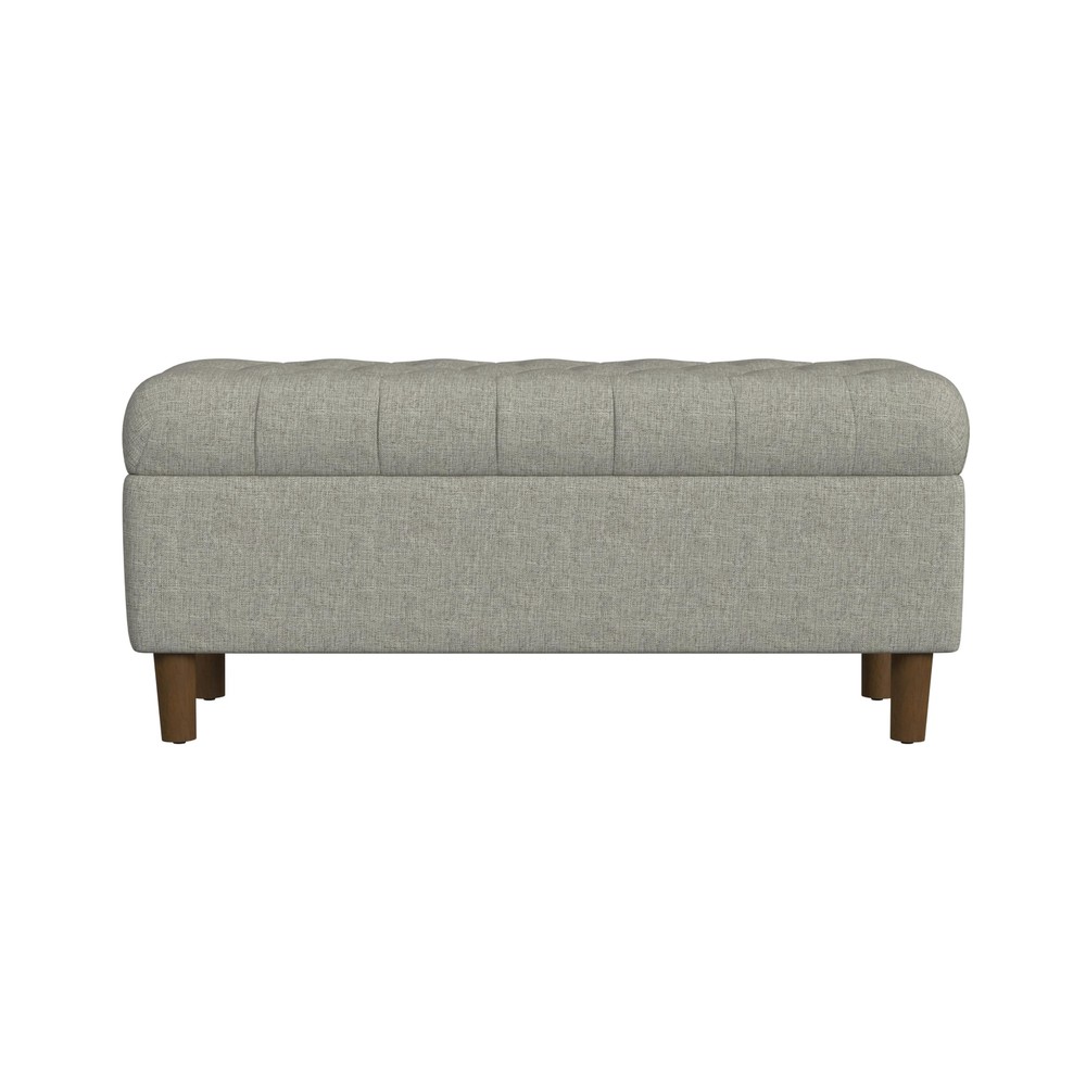 Home Decor | Tufted Ainsley Button Storage Ottoman Bench with Hinged Lid | Ot...
