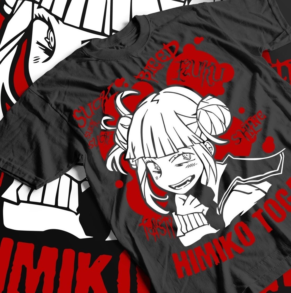 Anime Himiko Toga Tee Shirt, My Hero Academia Villain Unisex T-Shirt Black