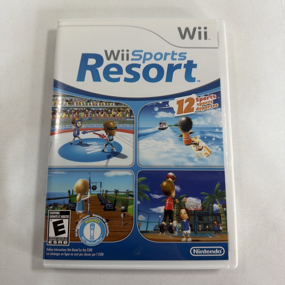 Wii Sports Resort Nintendo Wii Complete w/ Manual CIB. Tested.