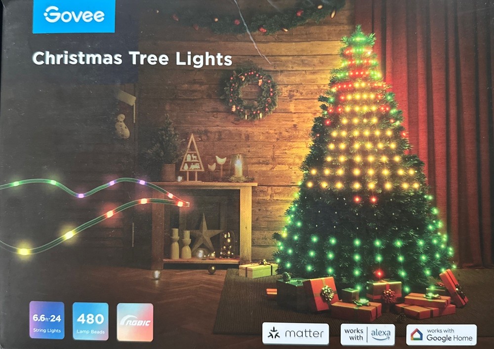 Govee Smart RGBIC 480 LED Christmas Tree Lights 6.6ft x 24ft