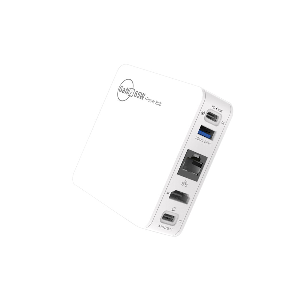 5-in-1 USB C HDMI Adapter Fast Charging Dock Station with Power Cable