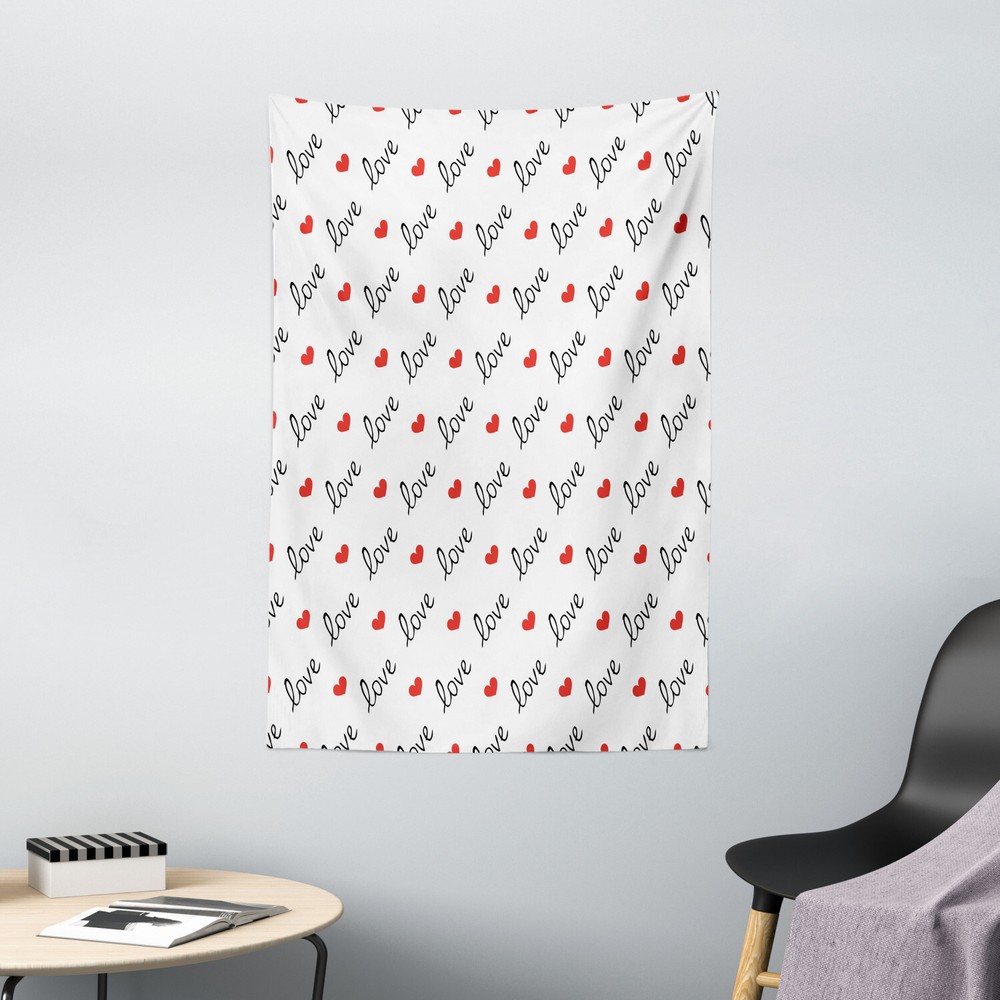 Romance Tapestry Love Valentines Day Print Wall Hanging Decor