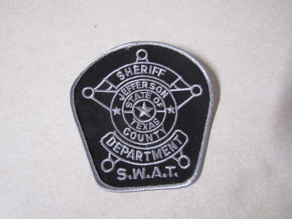 PATCH LAW ENFORCEMENT OLDER SHERIFF DEPARTMENT TEXAS COUNTY OF JEFFERSON SWAT