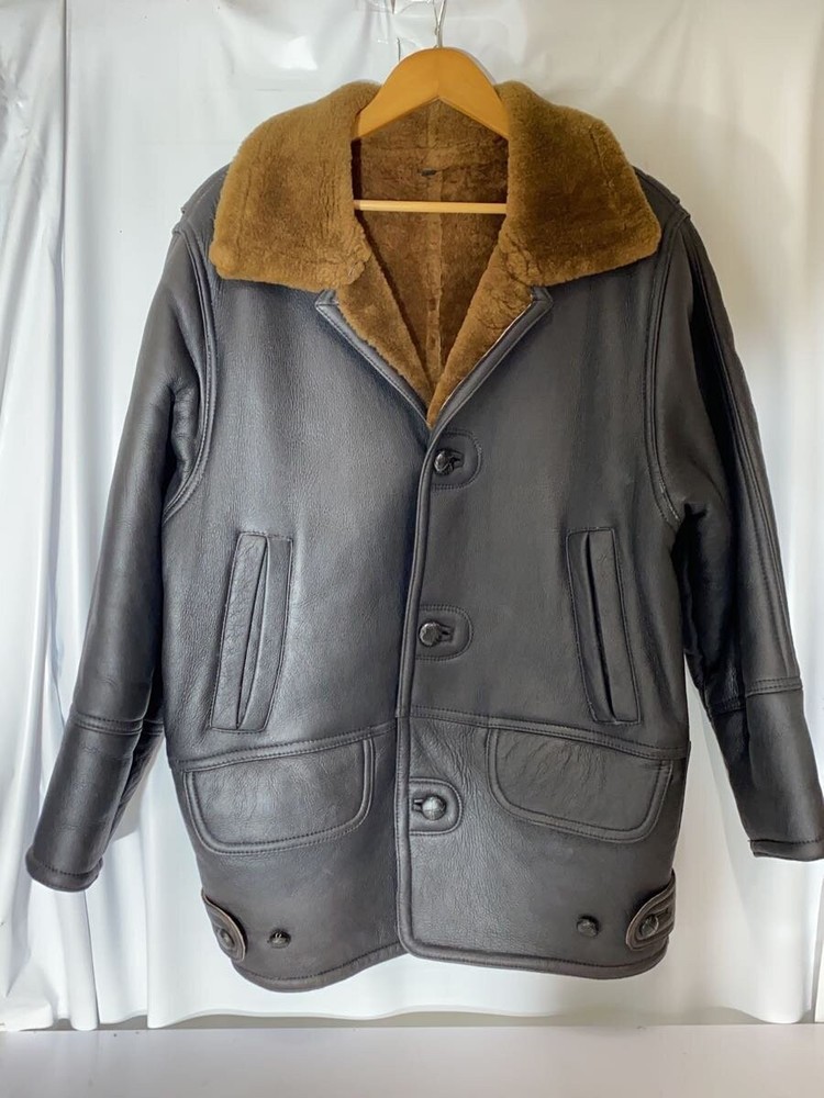 Wind  Leather Jacket Blouson/M/Leather/Blk 20901