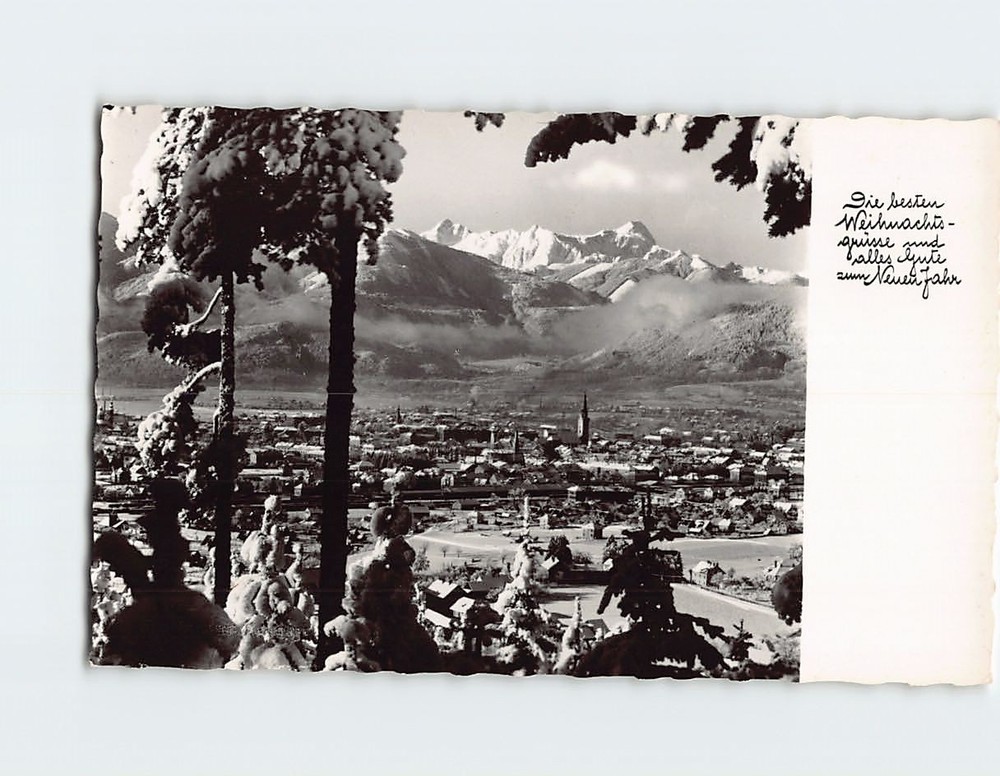 Postcard Panoramic View Innsbruck Austria
