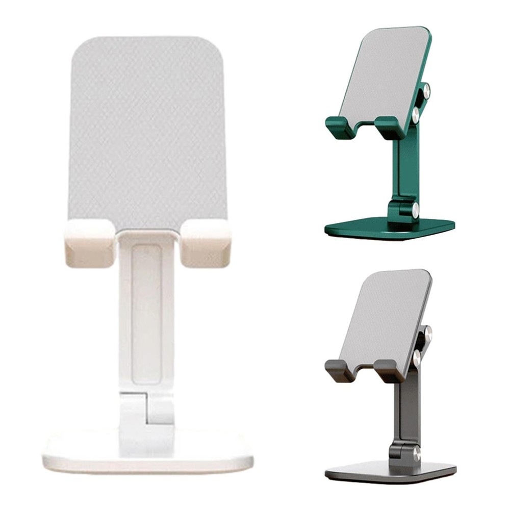 Adjustable Foldable Metal Desktop Stand for Phones and Tablets  