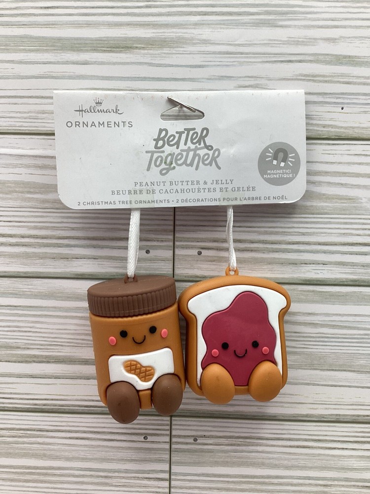 Magnetic Peanut Butter & Jelly Christmas Ornaments by Hallmark Better Together