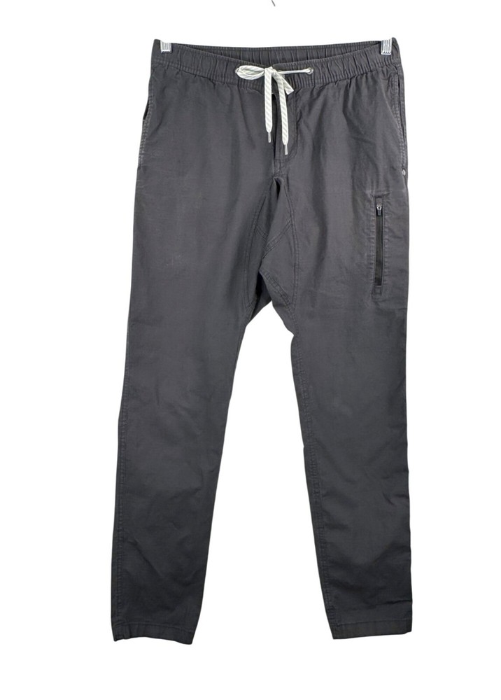 VUORI Men's Ripstop Climber Pants for Hiking Camping Athleisure Charcoal 90s Size M