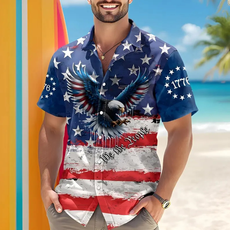 250th Anniversary America Hawaii Shirt Patriotic USA Flag