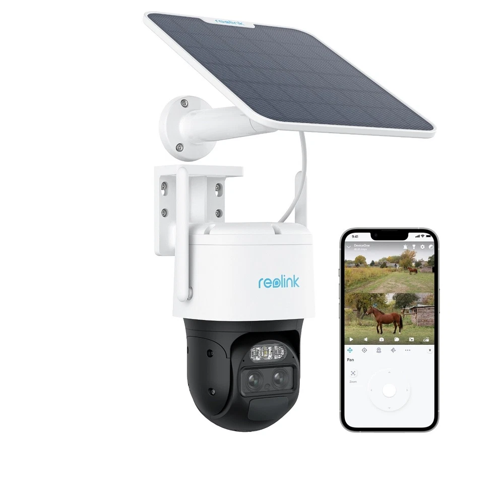 REOLINK Trackmix LTE 4G Cellular Security Camera 4K Wireless Solar Battery Cam
