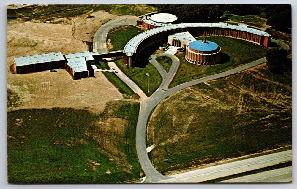 Hales Corners Wisconsin~Aerial View Of Scared Heart Monastery~Vintage Postcard