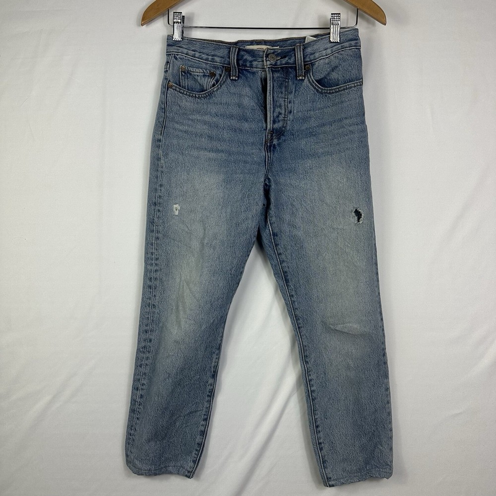 Levi’s Premium Wedgie Women's Jeans Size 25 Button Fly Straight Fit Denim