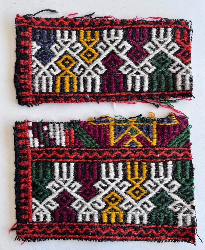 RARE FIND Vintage Turkish Kilim Rug Fragment ⎮ Handwoven Wool Tribal Boho Ethnic