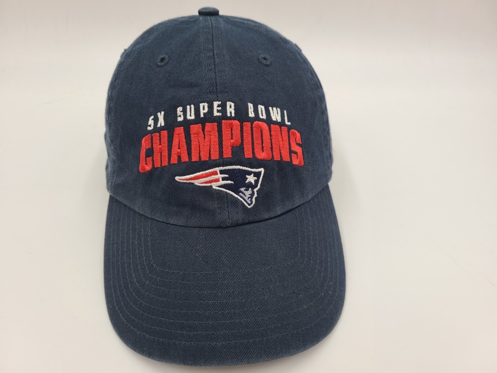 New England Patriots 5x Super Bowl Champions 47 Brand Strapback Hat Cap Men NFL