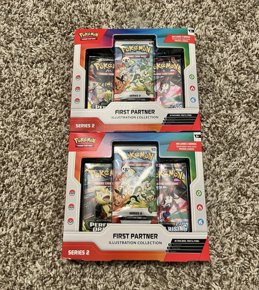 Pokemon TCG First Partner Illustration Collection Series 2 Promo Box Lot (2)
