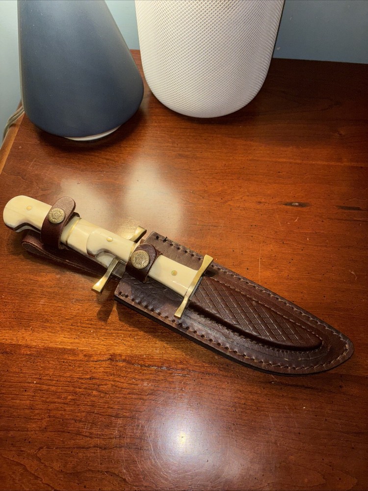 1907 Oklahoma Collectible Knife Set with Scabbard - Real Vintage Knives