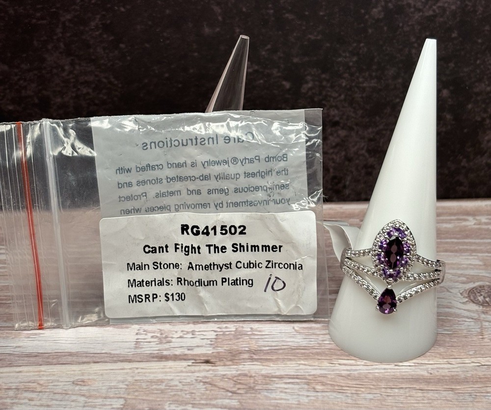Bp Jewelry | February Ring 2025 “Can’t Fight The Shimmer” Size 10
