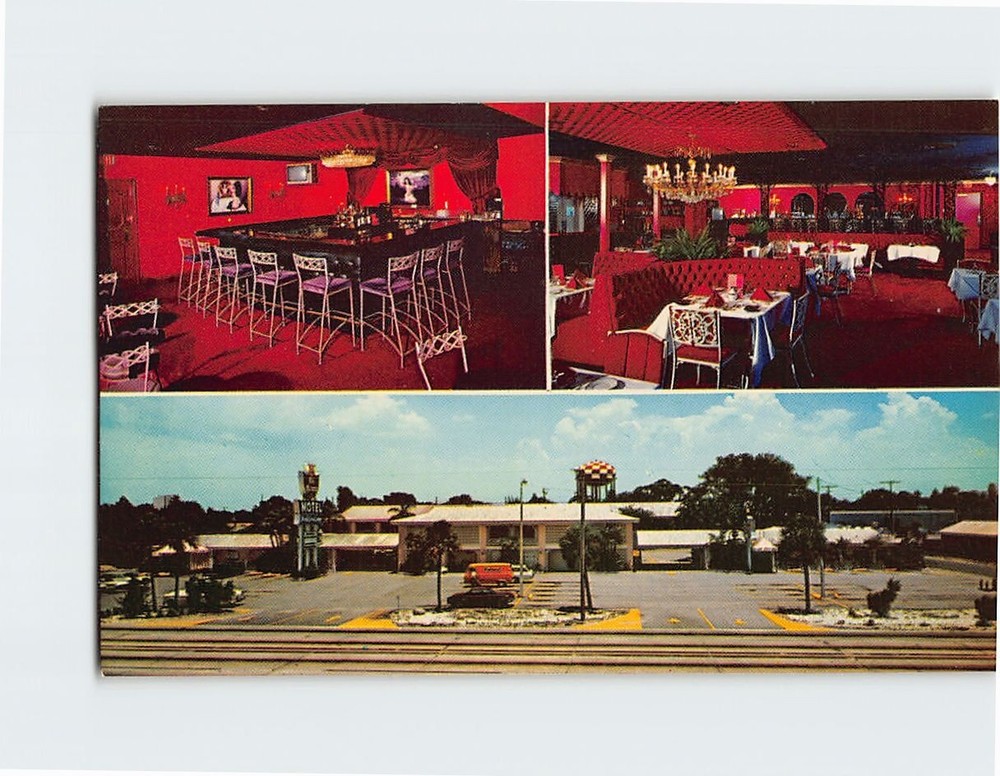 Postcard Old Orleans Motel Tampa Florida USA