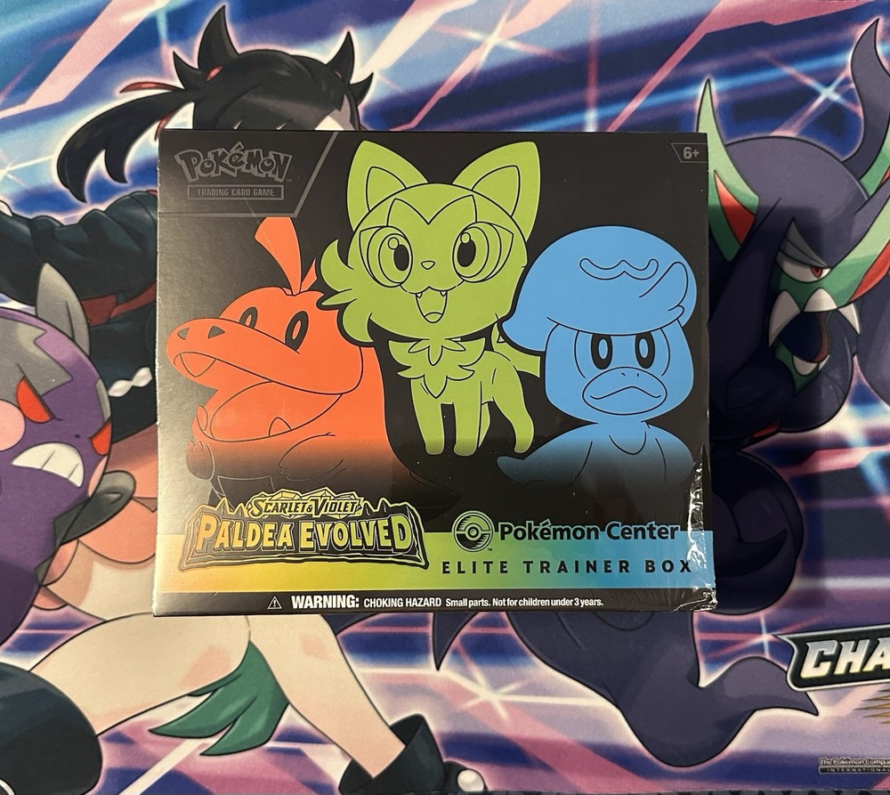 Pokémon Scarlet & Violet Paldea Evolved POKEMON CENTER Elite Trainer Box SEALED