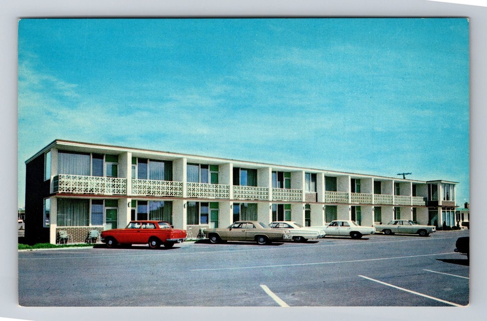 Canada Ontario Sault Ste Marie Wellington Court Motel Vintage Postcard Old Post