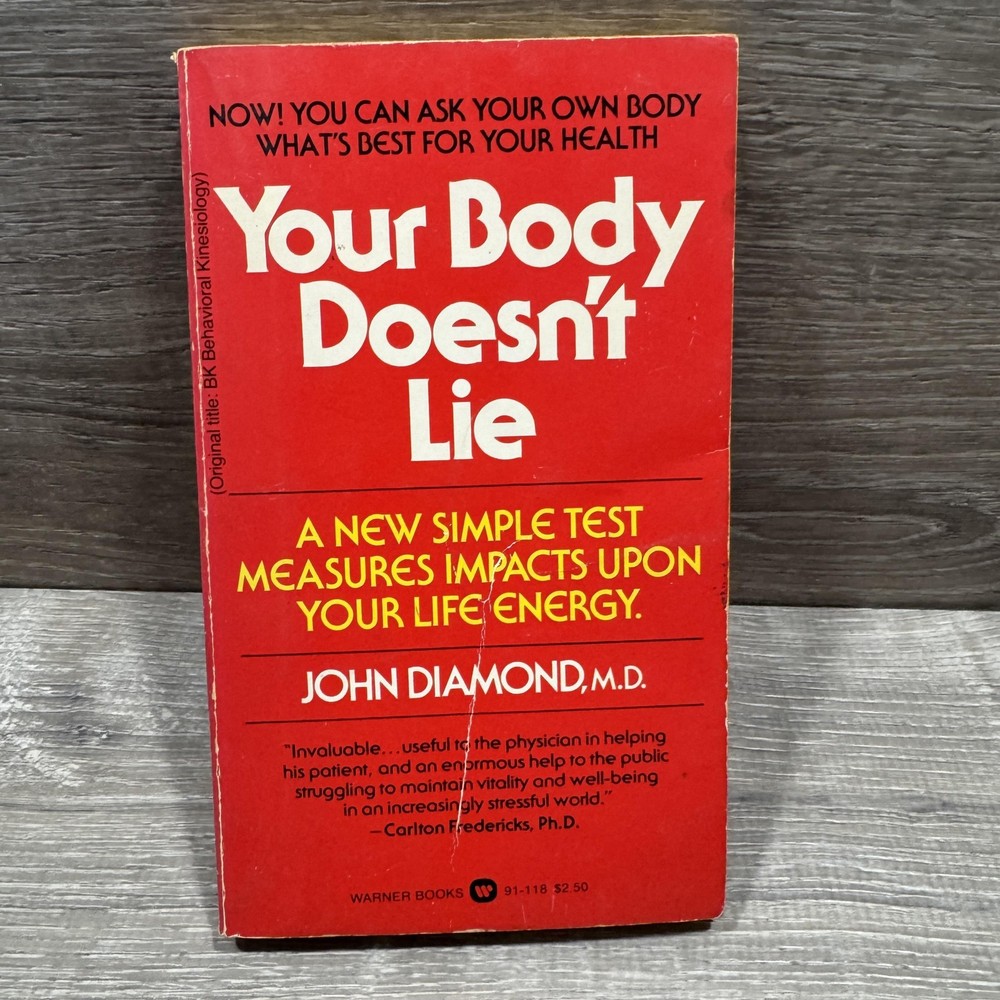 Vintage Your Body Doesn't Lie John Diamond Warner Books Red PB USA Health