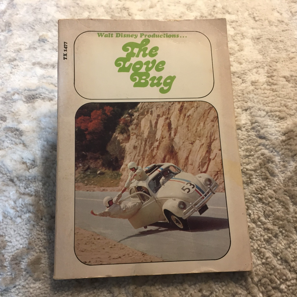 The Love Bug Media Tie In Paperback Book by Mel Cebulash from Scholastic 1973