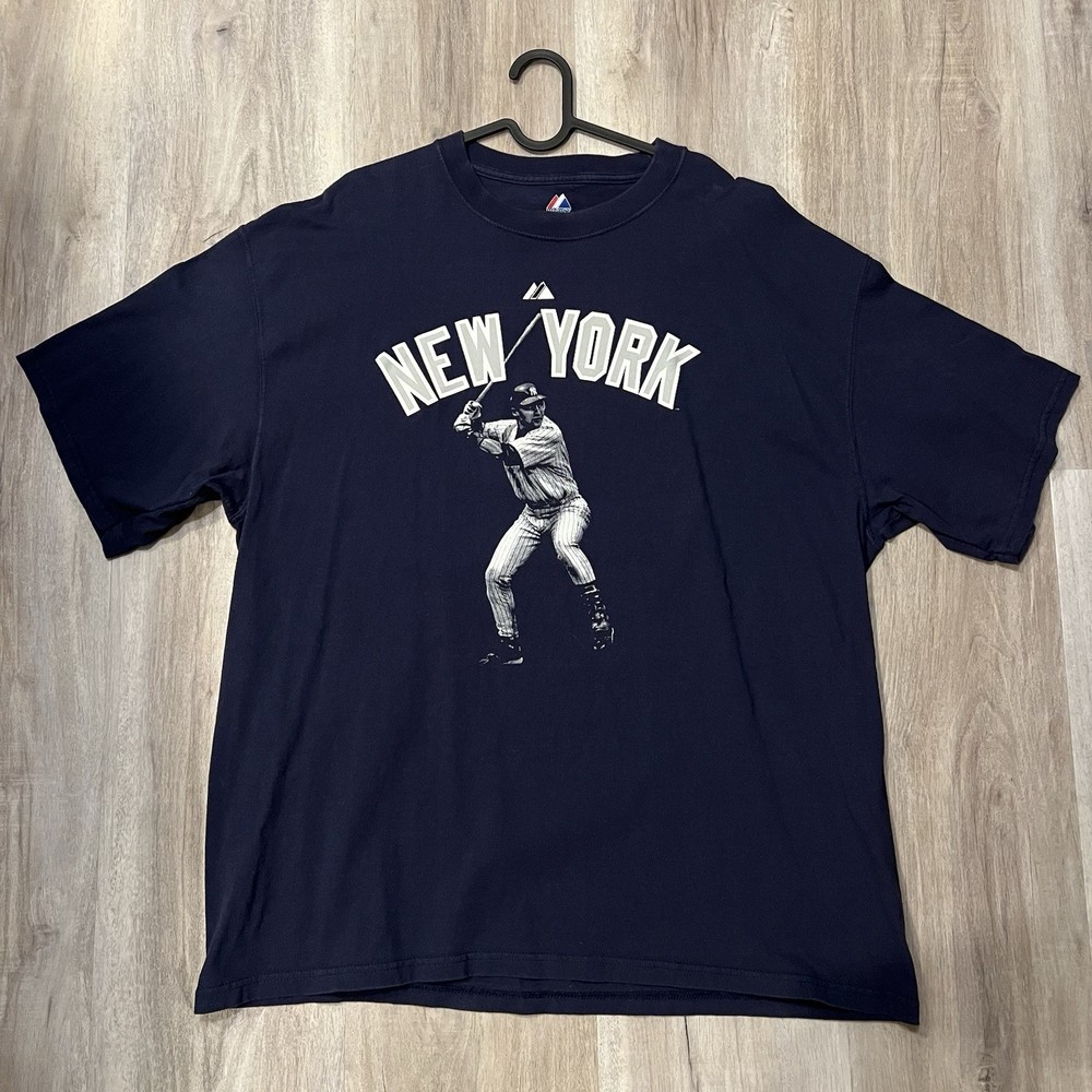 RARE VTG New York Yankees Derek Jeter T Shirt Size XXL 2XL MLB NYY