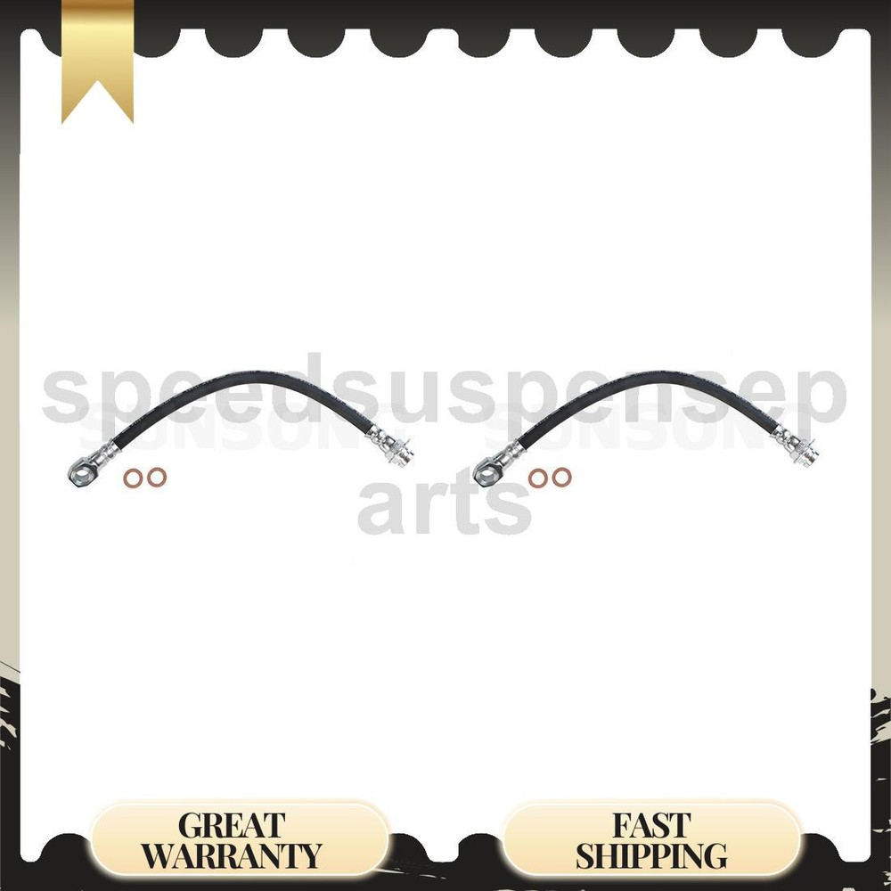 Durable 2 Front Brake Line Hydraulic Hoses for Chevrolet Caprice 4.3L 5.7L 5.0L Models