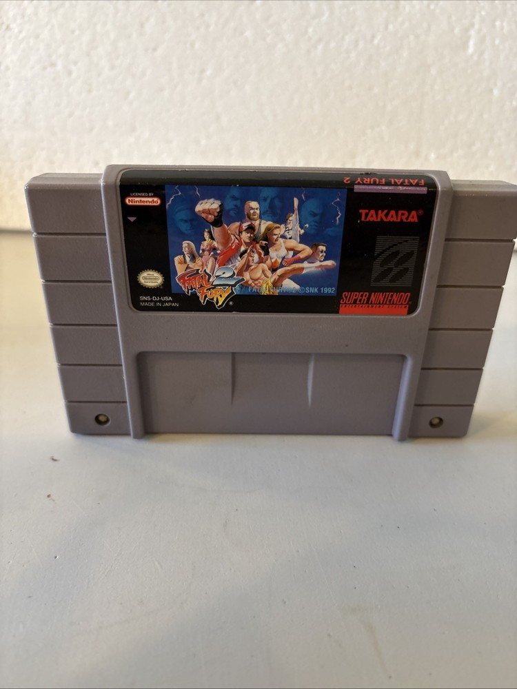 Fatal Fury 2 SNES Super Nintendo Authentic Cartridge Only Works