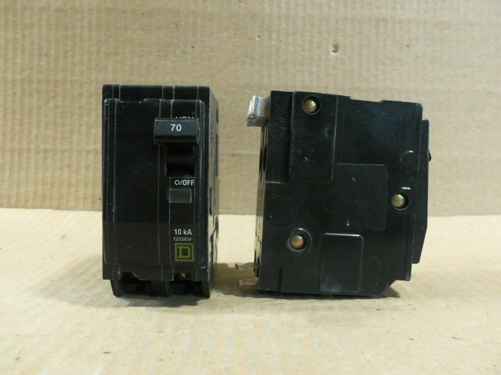 NEW Square D QO QO270 2 Pole 70 Amp 240V Push In Circuit Breaker NNB