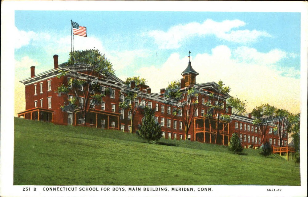 Connecticut School for Boys Main Building Meriden CT 1920s