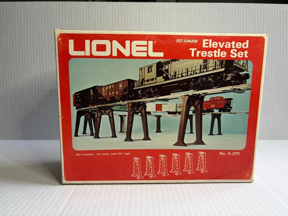 Lionel 6‑2111 Elevated Trestle Set – O/027 Gauge – Complete in Box