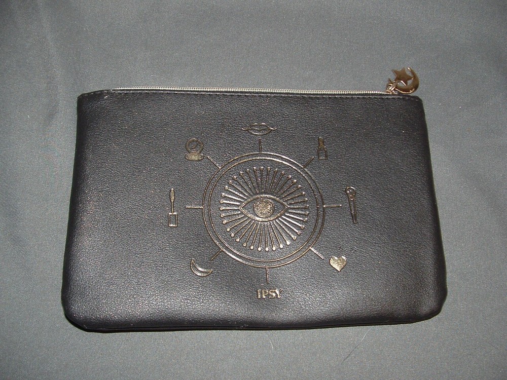 Ipsy Glam Bag You’re Magic Oct 2020 Black/Gold Cosmetic Celestial Makeup Case