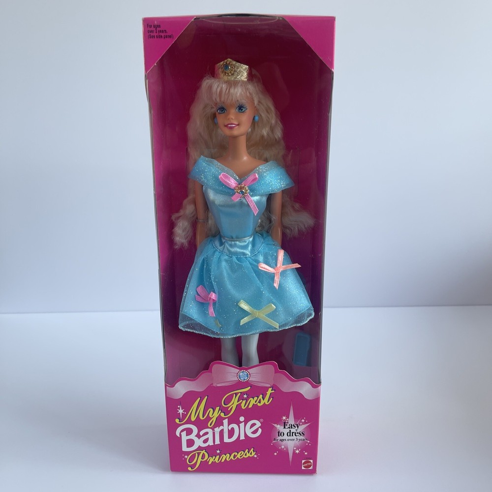 My First Barbie Princess Doll, Blonde Hair and Blue Eyes, 1994 NRFB NICE