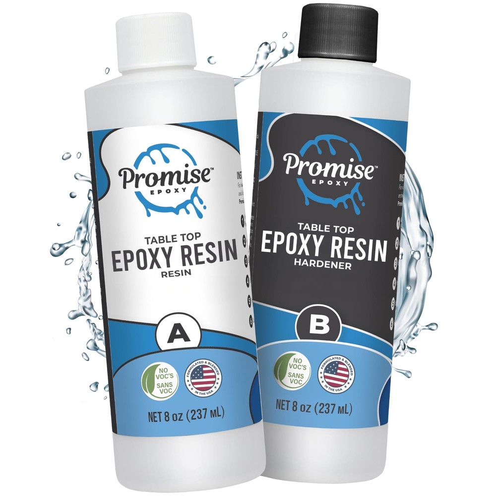 Crystal Clear 16 oz Epoxy Resin Kit UV Resistant Food Safe for Crafts