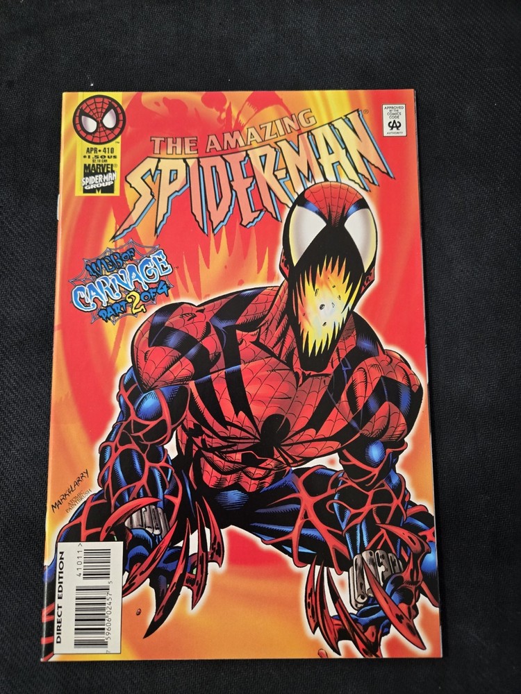 Amazing Spider-Man #410 Marvel 1996 - 1st App Spider-Carnage 🔑 Nice Copy
