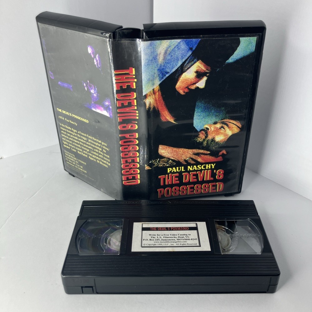 Devil's Possessed Vhs Big Box Paul Naschy Action Medieval Torture Dungeon Horror