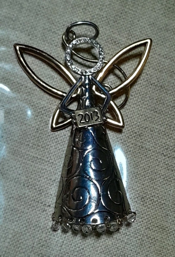 Vintage Silvertone Chico's 2013 Angel Christmas Tree Ornament