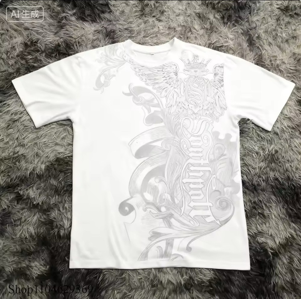 Mens Y2K Gothic Graphic T Shirt Streetwear Grunge Vintage Style Tee Top