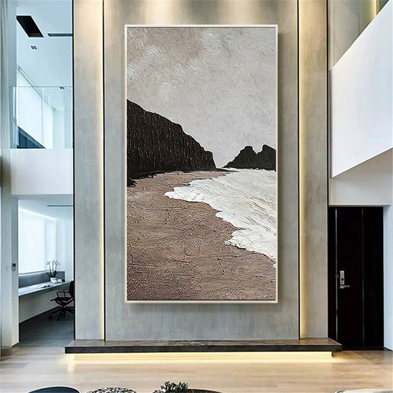 3D Abstract Oil Painting HandmadeThick Oil On Canvas Golden Oil Painting Modern