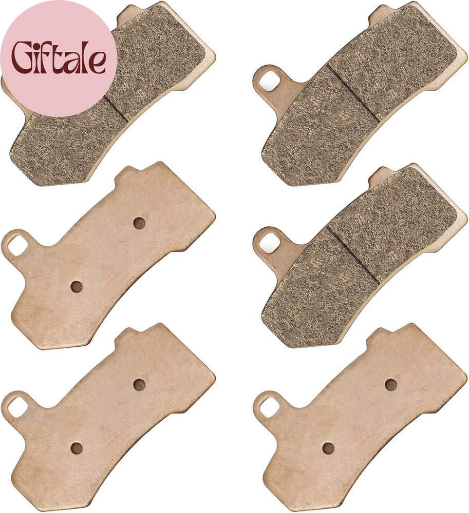 3 Sets Front Rear Brake Pads Sintered for Harley Davidson Road King Road Glide S