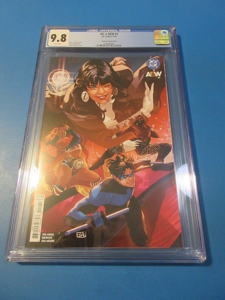 DC x AEW #1 Galmon Variant CGC 9.8 NM/M Gorgeous Gem Wow